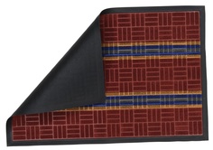 Коврик придверный Shahintex "LUX multicolor", 60х90 см, бордовый