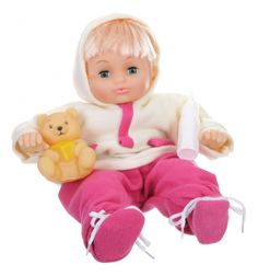 Кукла с бутылочкой и медвежонком 38 см Shenzhen Toys Д43840