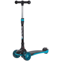 Самокат-кикборд Novatrack RainBow Basic black складной красный