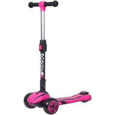 Самокат-кикборд Novatrack RainBow Car girl Pro складной розовый