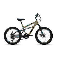 Велосипед 20" Altair MTB FS 20 disc 6 ск 19-20 г 14" Бежевый/Черный/RBKT02N06004