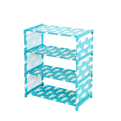 Стойка для обуви Полярный медведь Blonder Home BH-SHELF-03 54х46х25 см, голубой