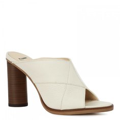 Мюли женские Jil Sander Navy JN30011 молочно-бежевые 37 EU