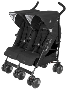 Коляска для двойни и погодок Maclaren Twin Techno Black