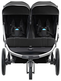 Thule коляска прогулочная для двойни urban glide2 double jet black