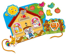 Шнуровка с липучками Vladi Toys Домик друзей