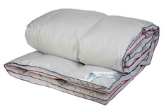 Одеяло ISTOK ОРХИДЕЯ (Голубой борт, 140*200 пух)