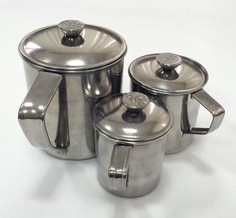 Кружка с крышкой из нержавеющей стали, 12,5 см, 1,35 литра Stainless Steel