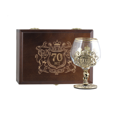 Город Подарков Бокал для коньяка " Настоящий мужчина. 70"