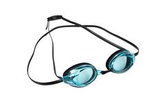 Очки для плавания "Спорт", цвет: черный, линзы голубые Bradex