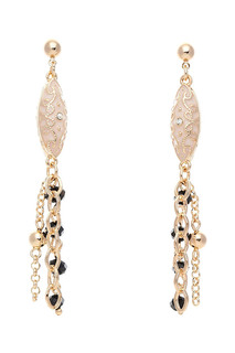 Серьги SELENA 20123340 золотистые, розовые, черные