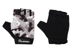 Перчатки для фитнеса Larsen, чёрно-серые, размер: XL