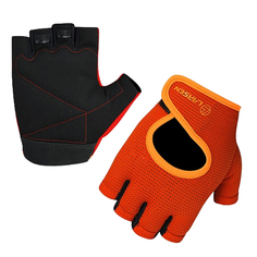 Перчатки для фитнеса Larsen, чёрно-оранжевые, размер: Xs