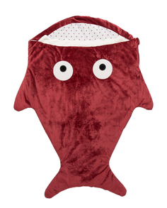 Одеяло-конверт Крошка Я Акула красное 48x83 см