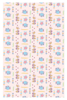 Плед флисовый Baby Nice Цыплята и слонята 100x140 розовый