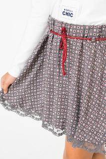 Юбка для девочки Boboli, цв.серый, р-р 104