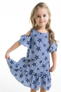 Платье для девочки MEK, цв.синий, р-р 104