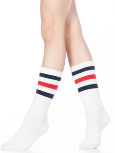 Гольфы детские Hobby Line 4490-1 белый, красный, синий, 18-20