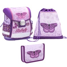 Ранец Belmil Classy Shiny Butterfly с мешком для обуви и пеналом