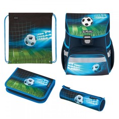 Ранец школьный Herlitz Loop Soccer с мешком для обуви, пеналом и косметичкой