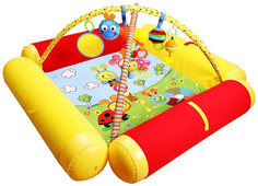 BIBA TOYS Развивающий коврик ДРУЗЬЯ БЮССИ с надувными бортиками120x120 см GD158