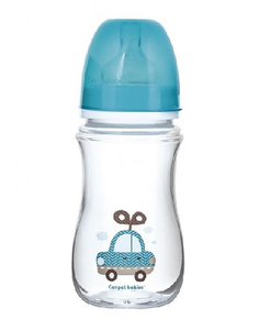 Бутылочка Canpol EasyStart Toys шир. горл., антикол., 240 мл, 3 мес.+, голубая