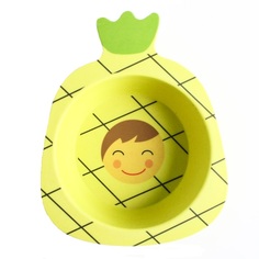 Миска детская из бамбука Sima-Land Ананасик