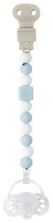 Держатель Nattou (Наттоу) для фиксации соски Pacifinder Lapidou light blue-white 879330