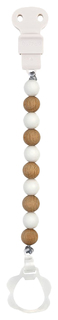 Держатель Nattou (Наттоу) для фиксации соски Pacifinder Lapidou wood-white 879484