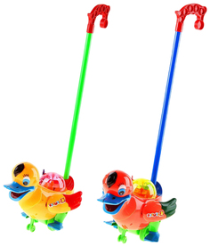 Каталка на палке «Уточка», световые и звуковые эффекты Sima-Land