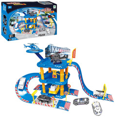 Игровой набор "Парковка"- Полицейский участок с машинами, 51 предмет Shantou Gepai