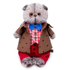 Мягкая игрушка BUDI BASA Басик в костюме с бантом, 30 см