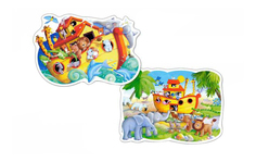 Пазл Castorland 2 в 1 Ноев ковчег 9 х 15 деталей B-020089