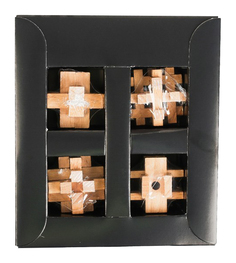 Головоломка деревянная "Космонавтика" 4 шт Sima-Land