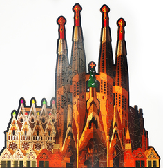 Деревянный пазл Home Puzzle Саграда-Фамилия, 30х30 см