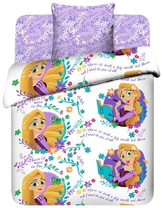 Комплект постельного белья Disney Новая история Рапунцель 4304627