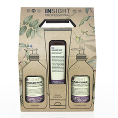 Набор для волос INSIGHT Damage Hair для поврежденных волос 400 мл + 400 мл + 250 мл