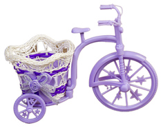 Декоративная корзина Sima-land Велосипед цветной с корзиной-цветком