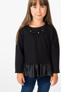 Толстовка для девочки iDO, цв.чeрный, р-р 152