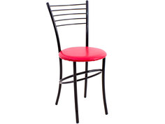 Стул Амис Сатурн Красный, Каркас черный глянец