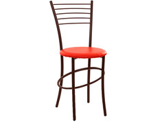 Стул Амис Сатурн Красный, Каркас коричневый