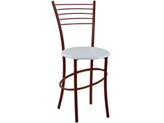 Стул Амис Сатурн Белый, Каркас коричневый