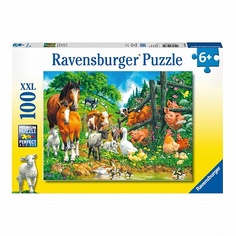 Пазл Ravensburger Встреча животных, 100 деталей