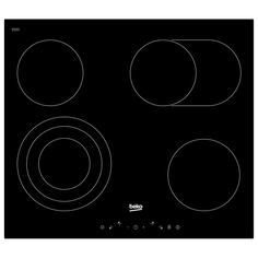 Встраиваемая варочная панель электрическая Beko HIC 64404 T Black