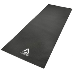 Reebok Тренировочный коврик (мат) для йоги Reebok черный 4мм