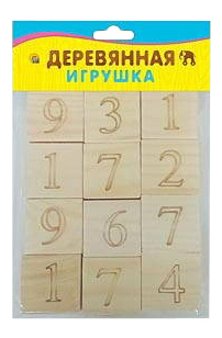 Детские кубики Рыжий Кот Цифры и знаки