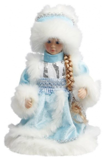 Кукла новогодняя Новогодняя сказка Снегурочка в голубом 30 см