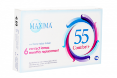 Контактные линзы Maxima 55 Comfort Plus 6 линз R 8,6 -1,25