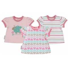 Комплект футболок 3 шт Lucky Child Бирюзовый р.98