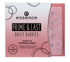 Матирующие салфетки Essence Prime & last daily diaries fresh-up mattifying paper